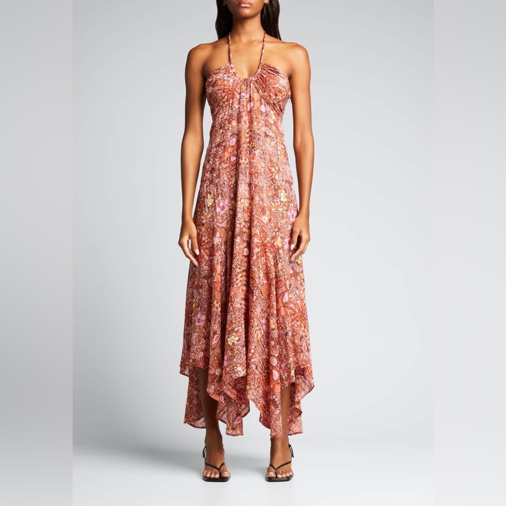 A.L.C. Pink Floral High Low Dress